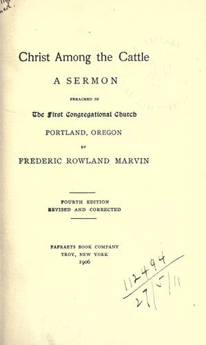 Christ among the cattle