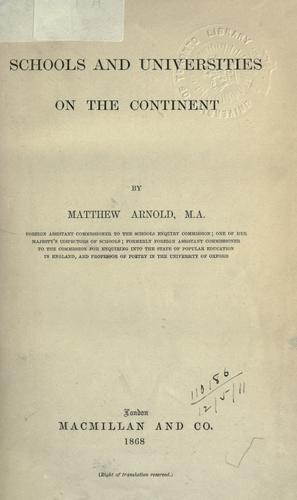 Schools and universities on the continent