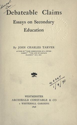 Debateable claims