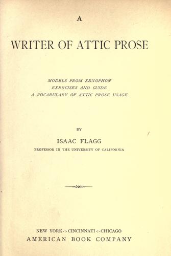 A writer of Attic prose
