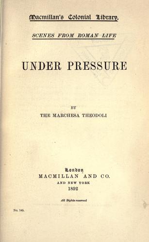 Under pressure