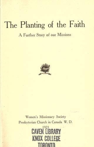 The planting of the faith