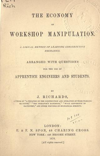 The economy of workshop manipulation