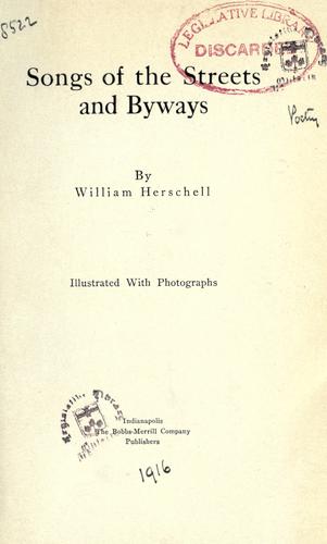 Songs of the streets and byways
