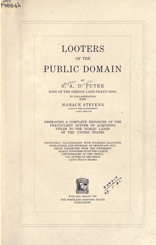 Looters of the public domain