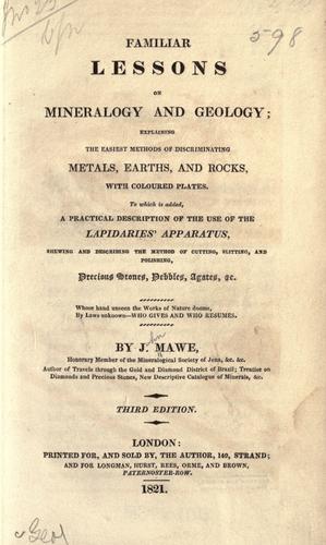 Familiar lessons on mineralogy and geology