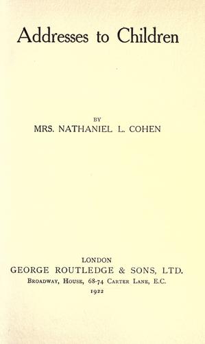Addresses to children