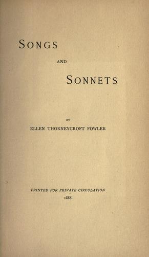 Songs and sonnets