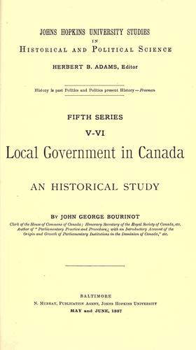 Local government in Canada