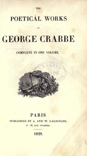 The poetical works of George Crabbe, complete in one volume