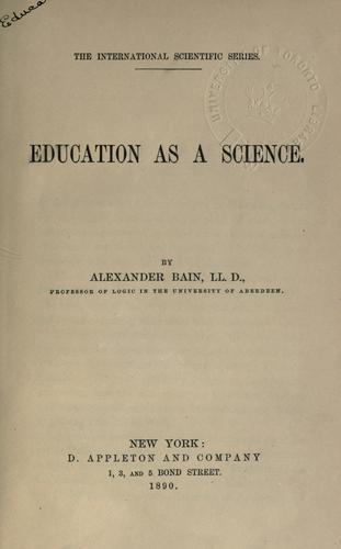 Education as a science