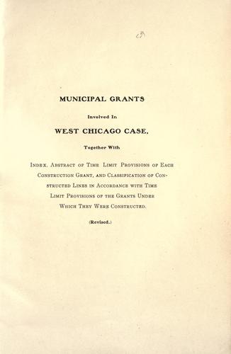 Municipal grants involved in west Chicago case