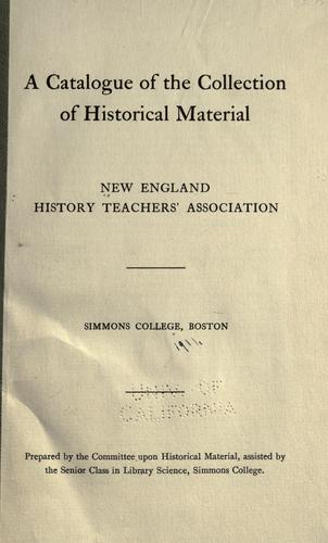 A catalogue of the collection of historical material