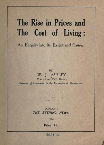 The rise in prices and the cost of living