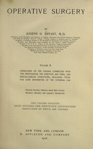 Operative surgery