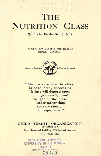 The nutrition class