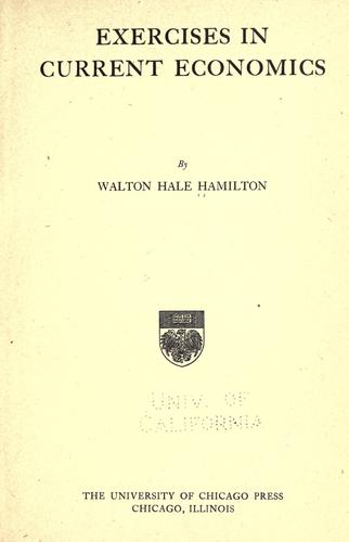 Exercises in current economics