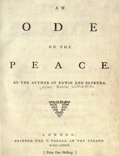 An ode on the Peace