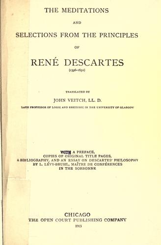 The Meditations, and selections from the Principles