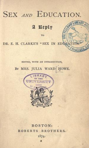 Sex and education