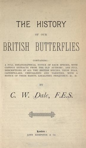 The history of our British butterflies