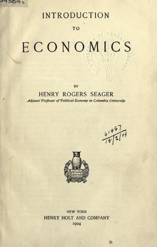 Introduction to economics
