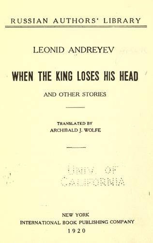 When the king loses his head, and other stories