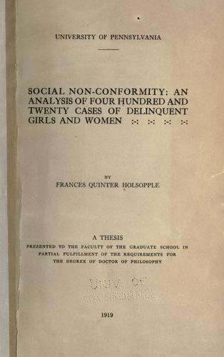 Social non-conformity