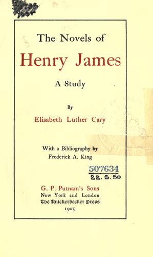 The novels of Henry James