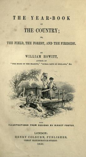 The year-book of the country; or, The field, the forest, and the fireside