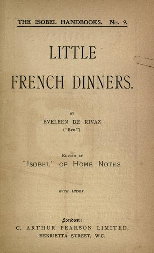 Little French dinners