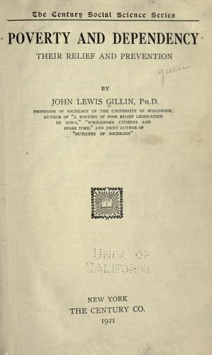 Poverty and dependency