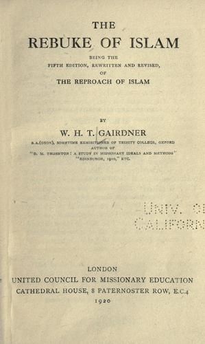 The rebuke of Islam