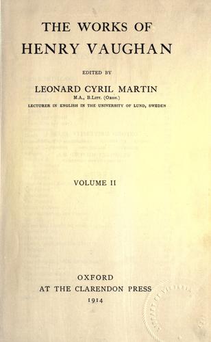 The works of Henry Vaughan