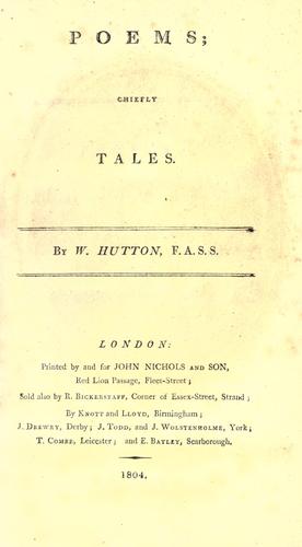 Poems, chiefly tales