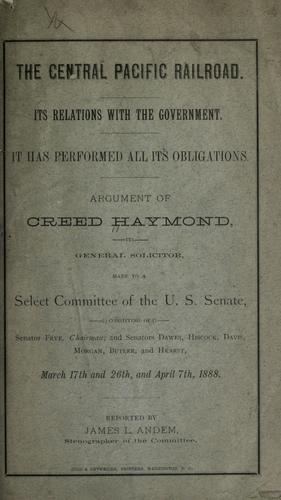 The Central Pacific Railroad
