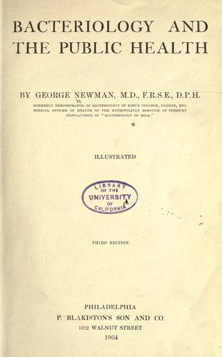 Bacteriology and the public health