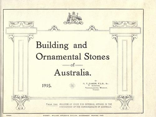 Building and ornamental stones of Australia