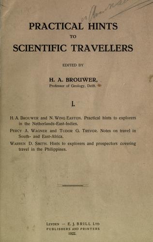 Practical hints to scientific travellers