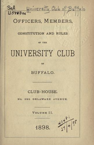 Officers, members, constitution and rules