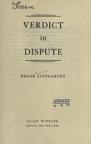Verdict in dispute
