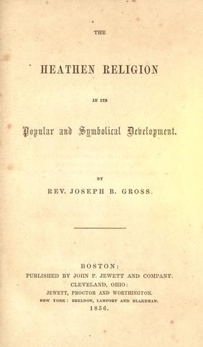 The heathen religion in its popular and symbolical development