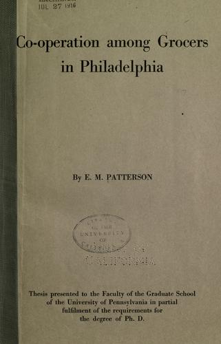 Co-operation among Grocers in Philadelphia