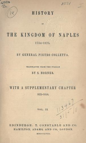 History of the Kingdom of Naples 1734-1825