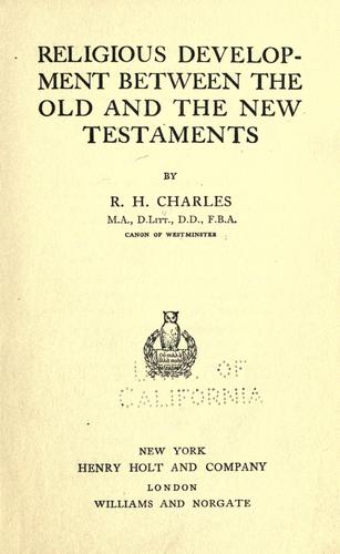 Religious development between the Old and the New Testaments