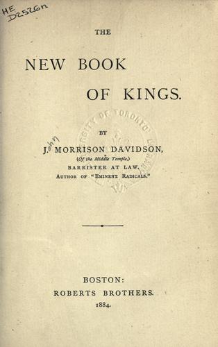 The new book of kings