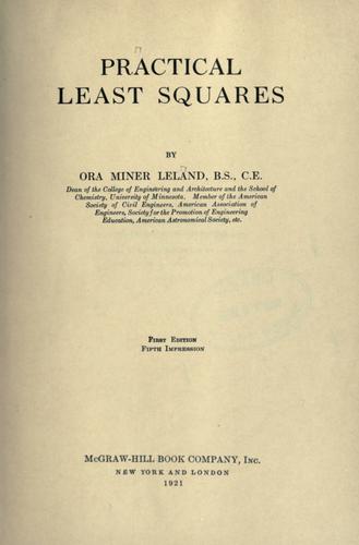 Practical least squares