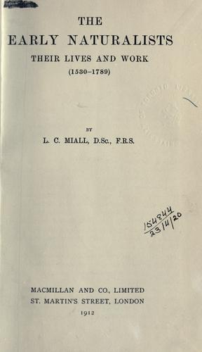 The early naturalists