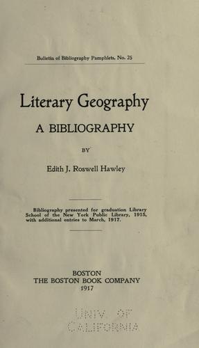 Literary geography