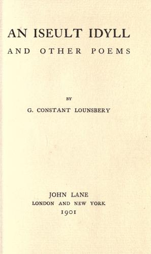 An Iseult idyll and other poems